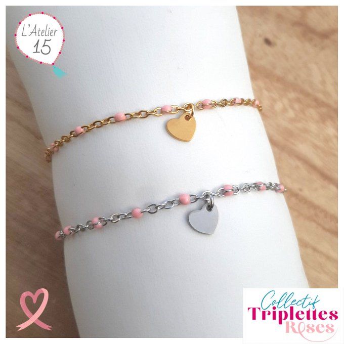 Bracelet Octobre Rose 2023